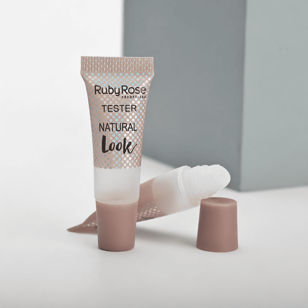 Spot UV coating and high gloss finish on cosmetic squeeze tube packaging