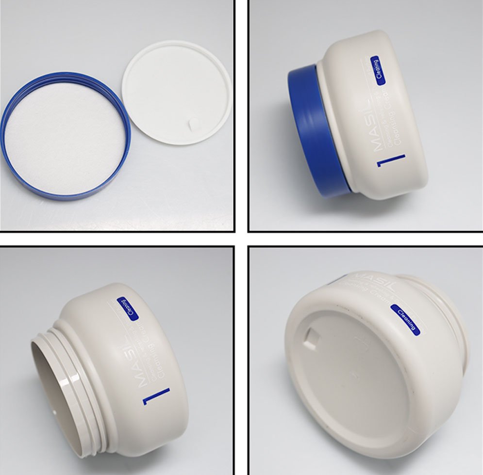 Low-Profile Wide-Mouth Cosmetic Containers
