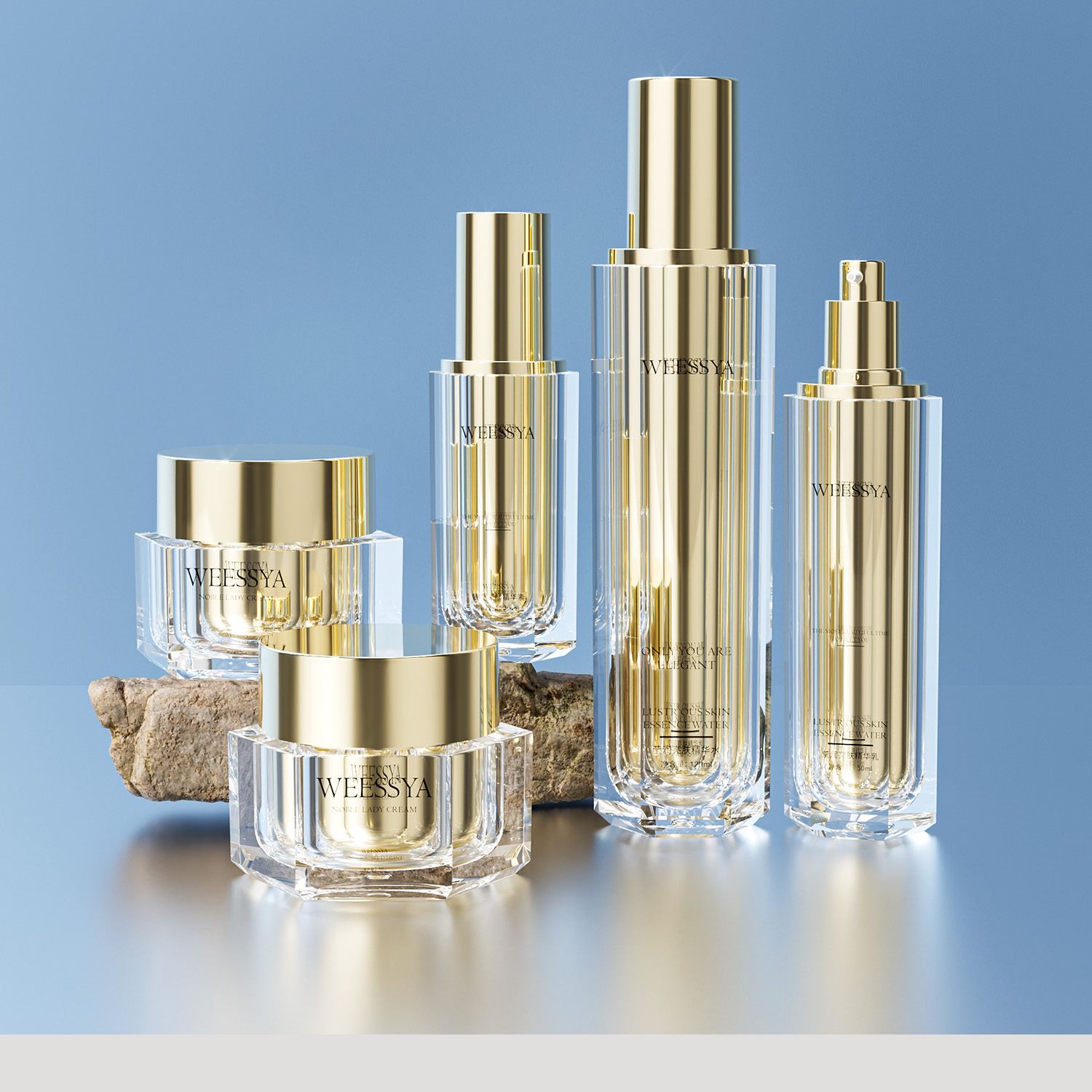 Luxury skincare packaging gift set