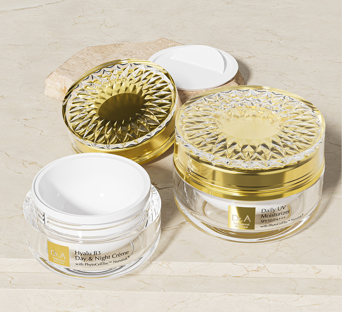 Double-wall acrylic cosmetic jar