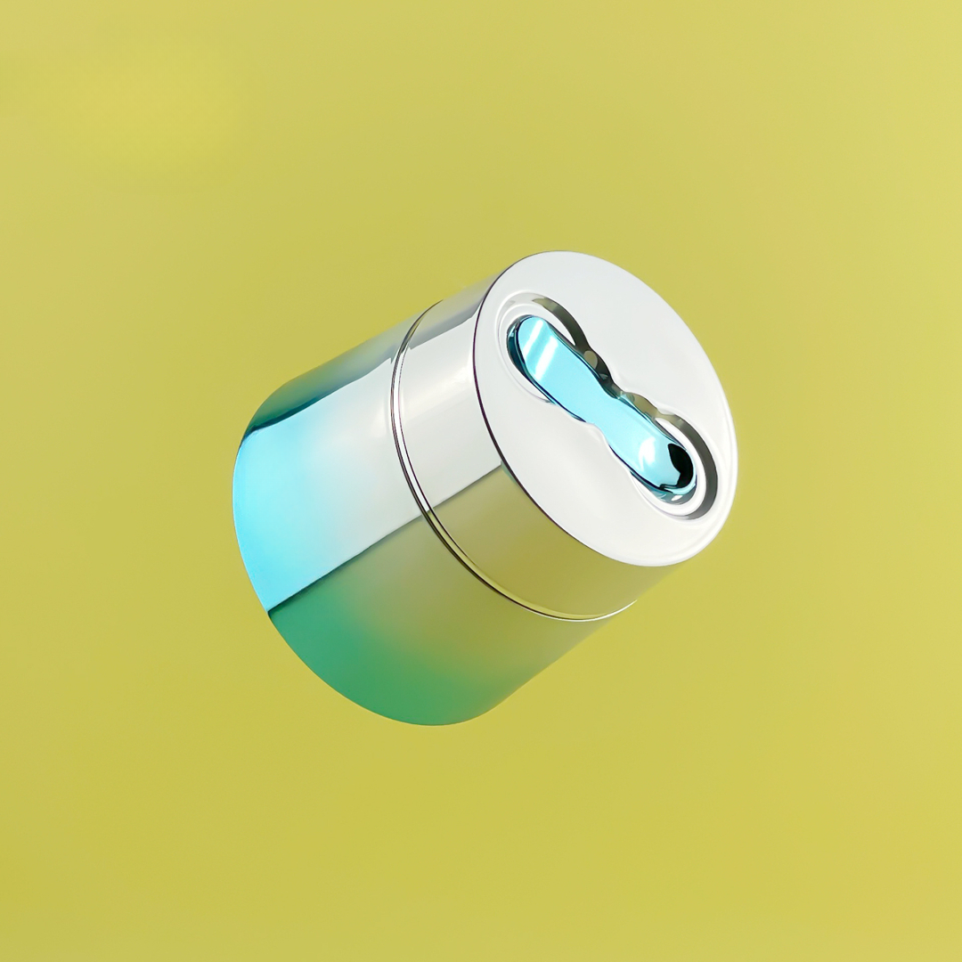 Electroplating decoration effect on glass jar