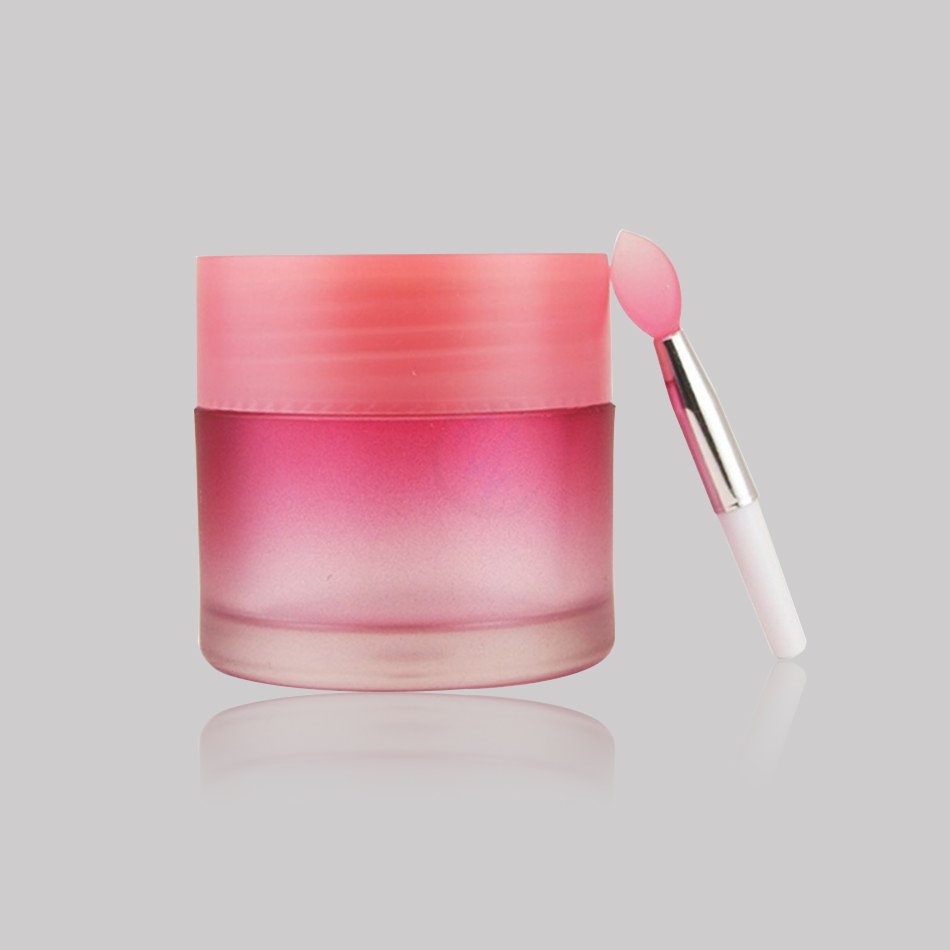 Frosting decoration effect on glass jar