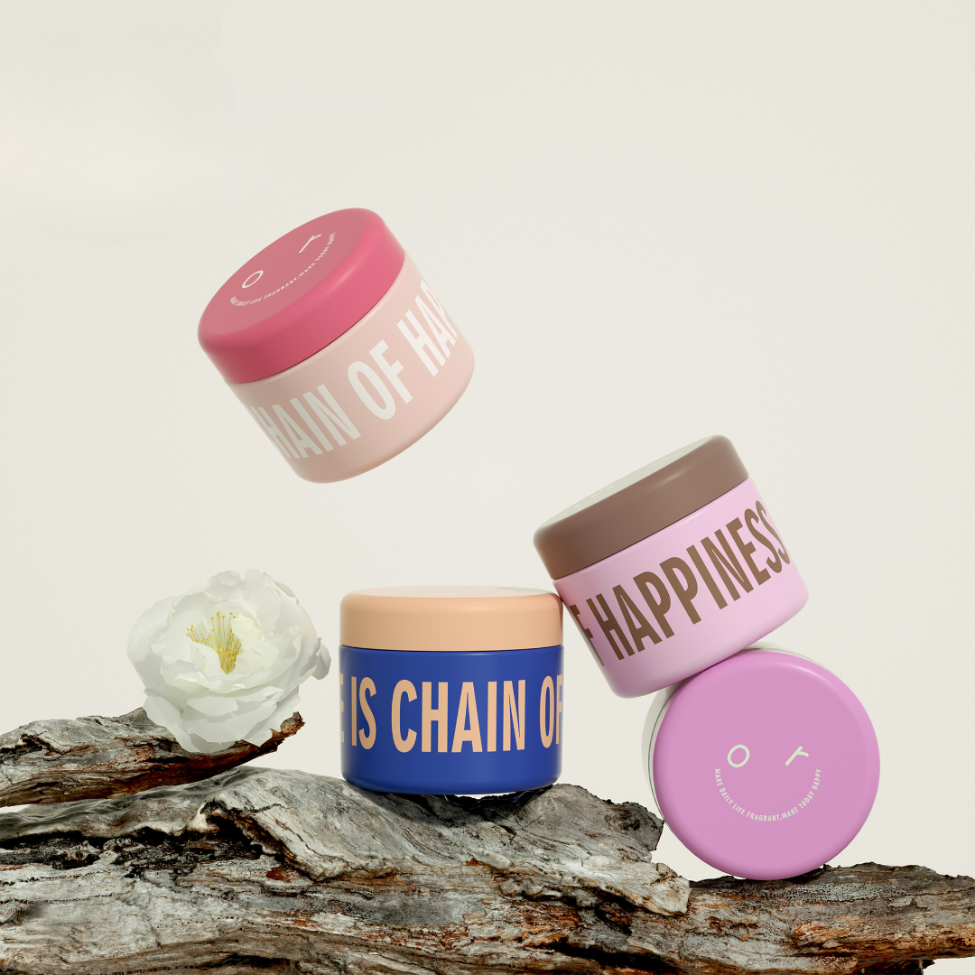 Silkscreen printing decoration effect on glass jar