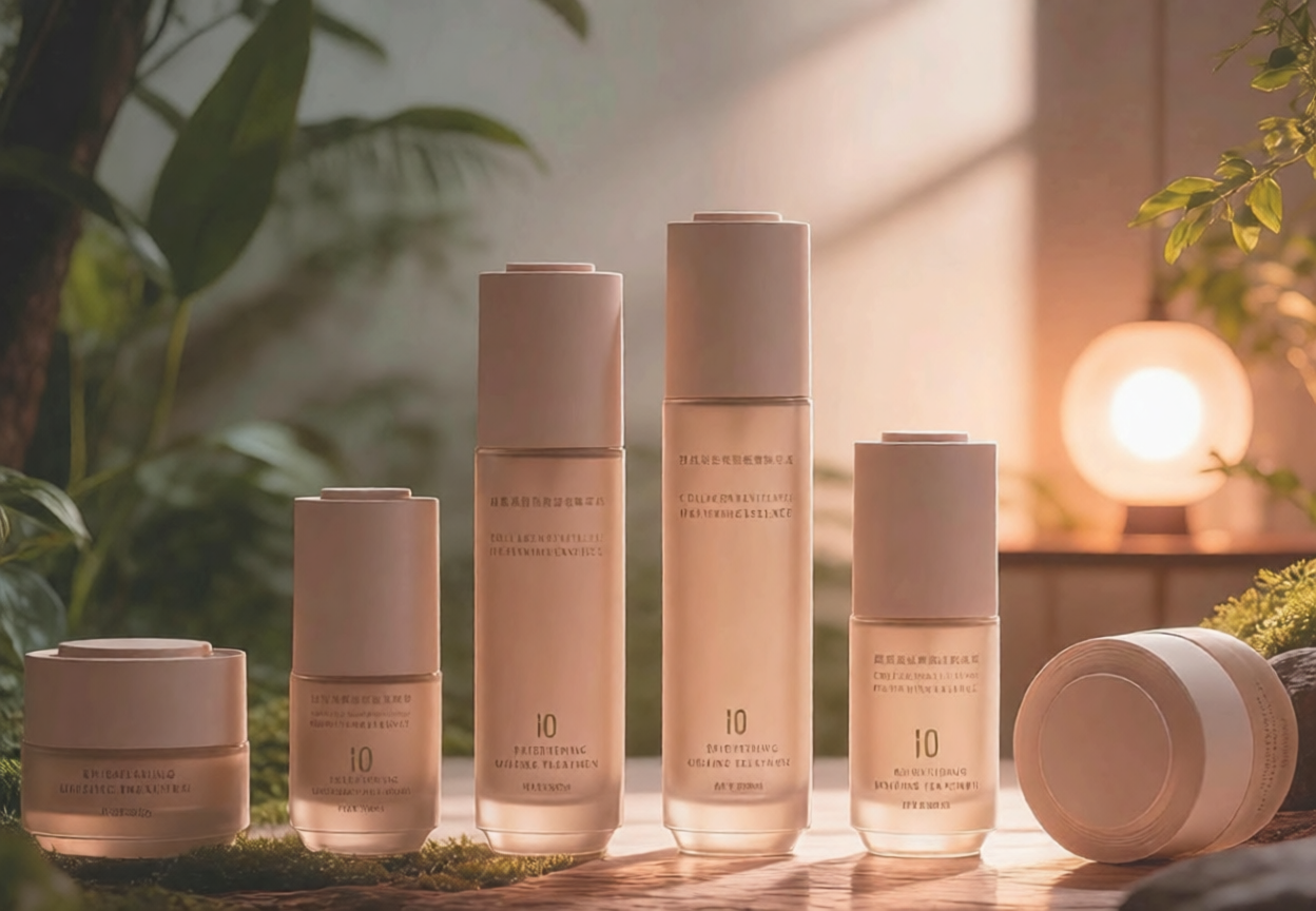 Custom glass bottles for cosmetics by Sunronpack, a professional glass cosmetic bottle supplier