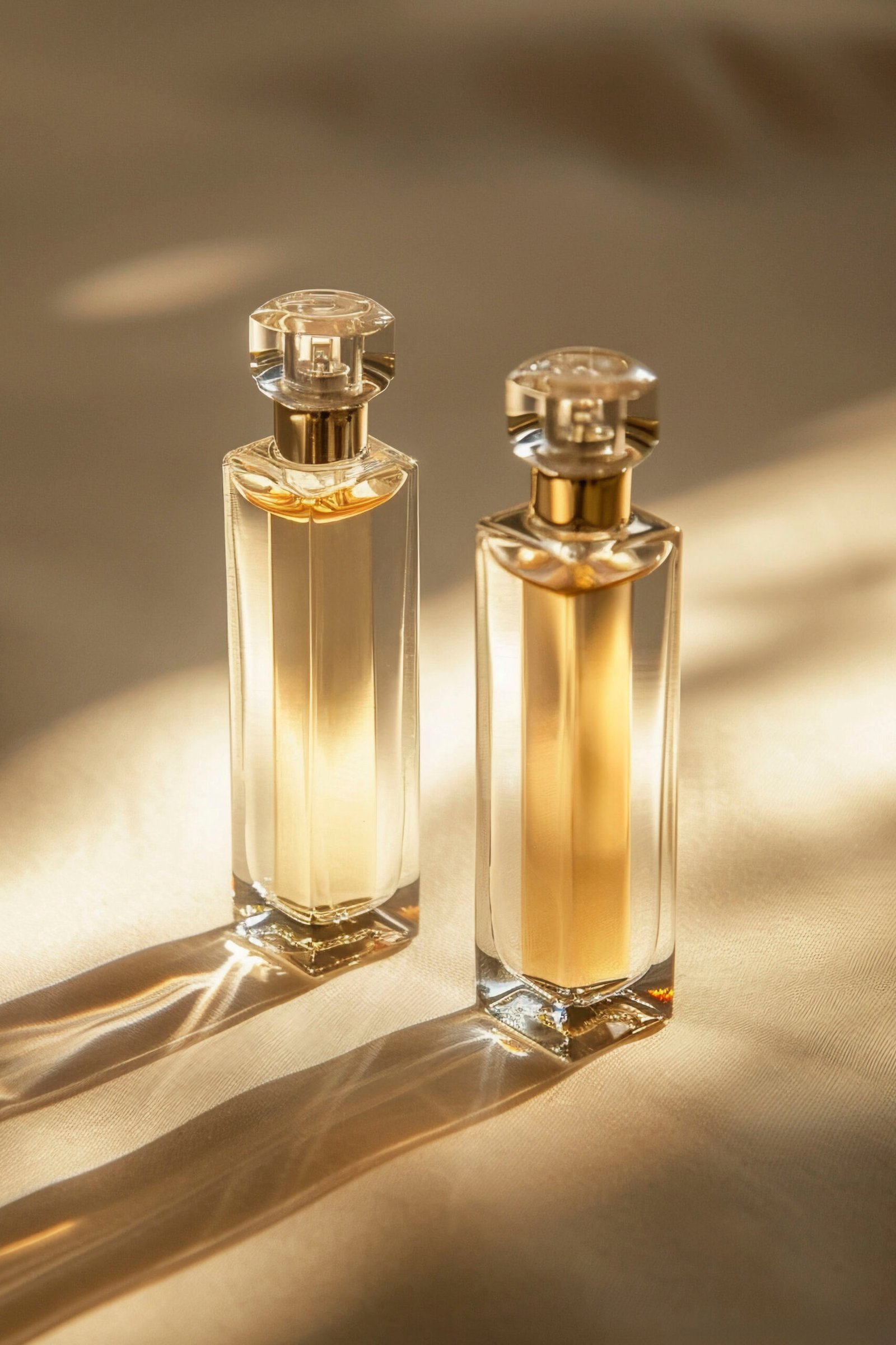 Prestige commercial perfume packaging for high-end retail displays