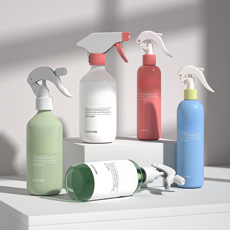 Post-consumer recycled PCR cosmetic packaging bottles