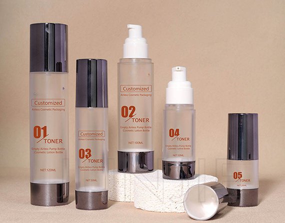 Skincare airless bottles for clinical and medical products