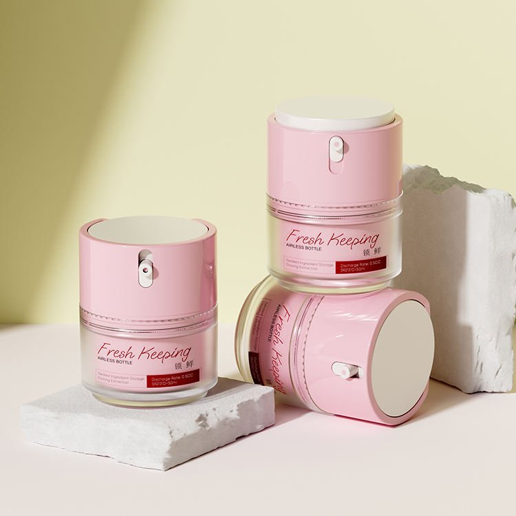 Airless jar for anti-aging face cream
