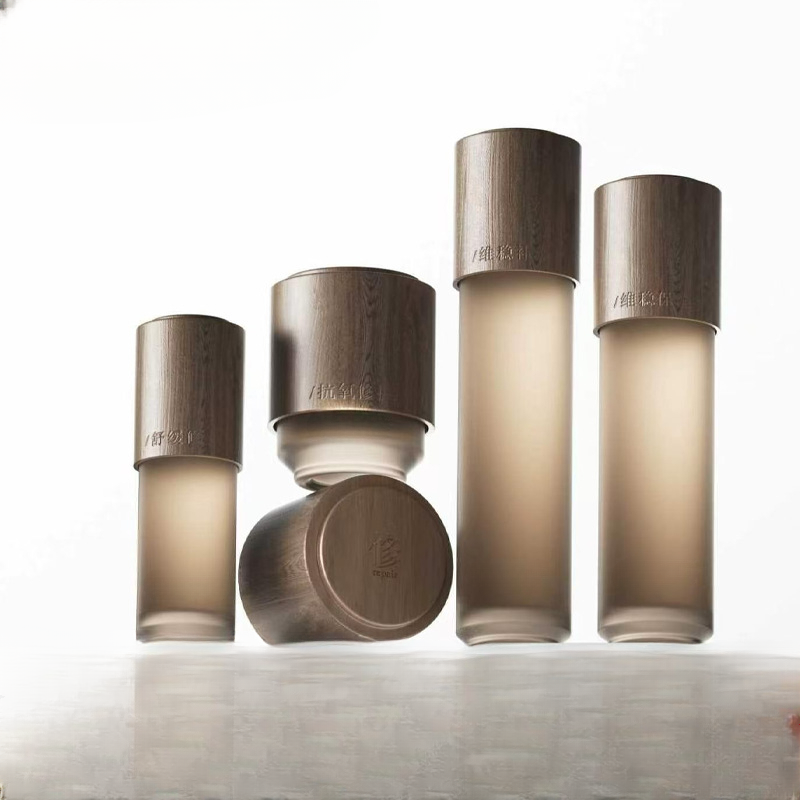 Large body butter eco-friendly bamboo jar packaging