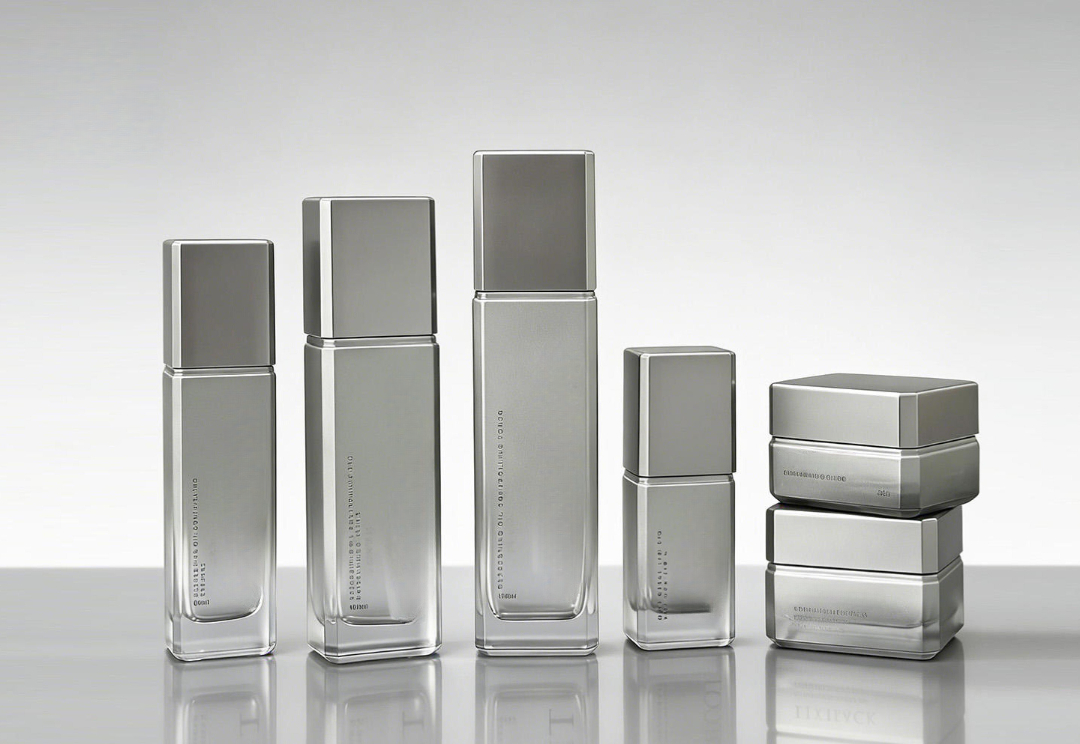 sunronpack premium skincare glass bottle application and compatibility showcase
