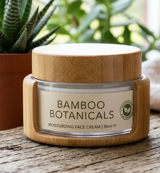 Bamboo decorative sleeve jar assembly