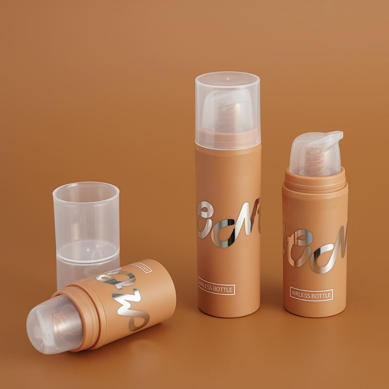 Airless packaging for lotion sunscreens and fluid foundations