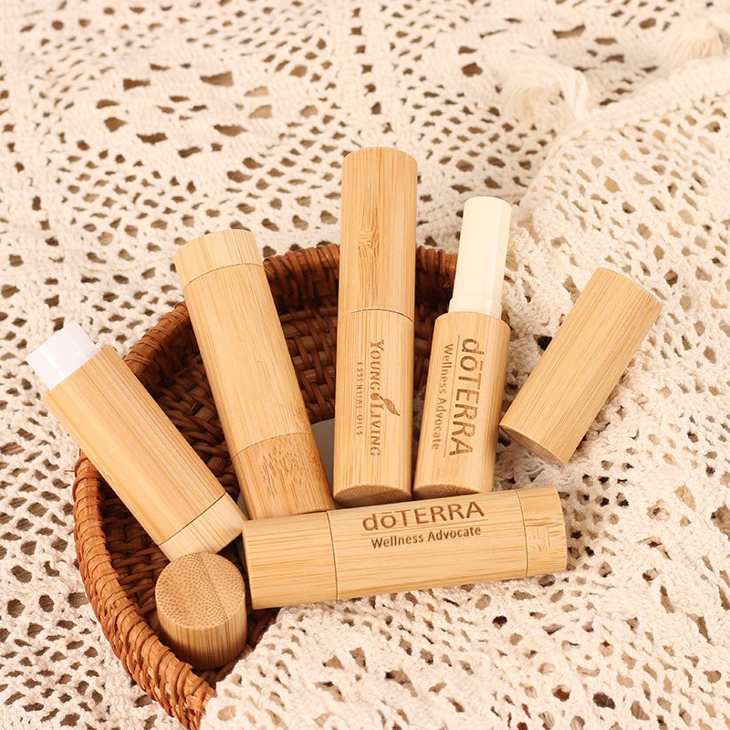 Eco-friendly custom bamboo cosmetic tubes manufactured by sunronpack