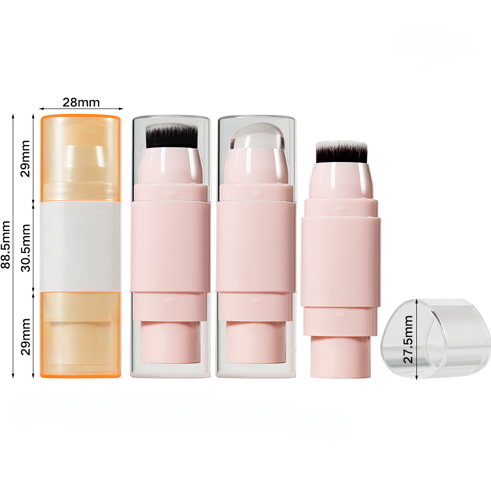 Refillable and Dual-Ended Lip Gloss Containers