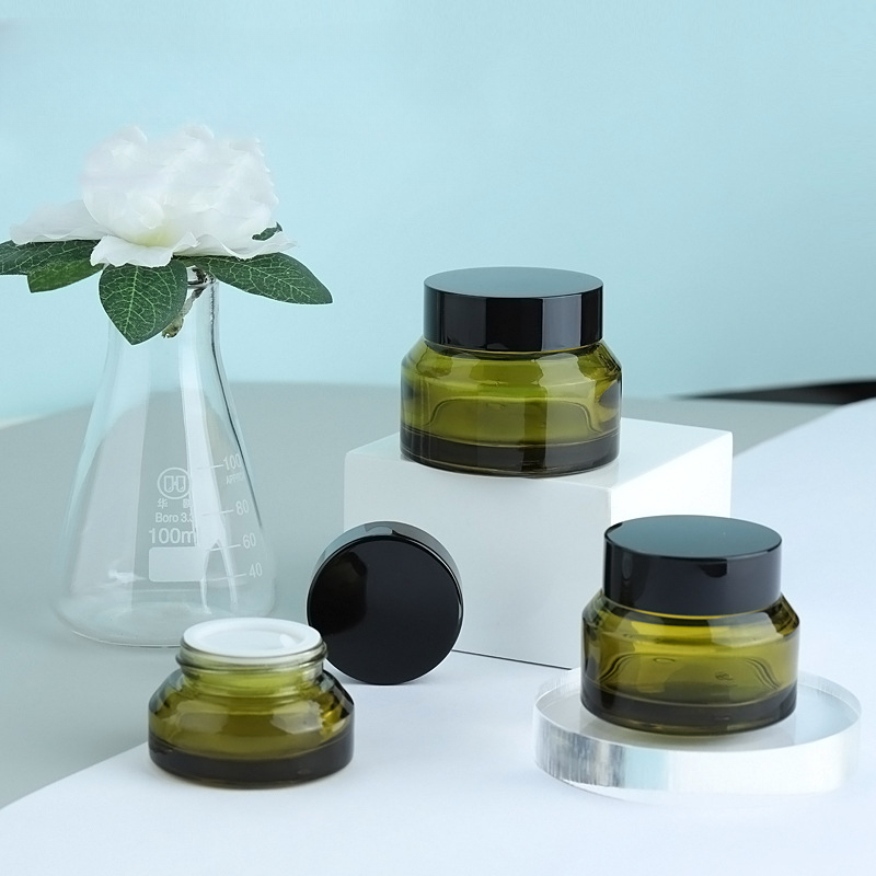 Semi-transparent color option for plastic cosmetic packaging