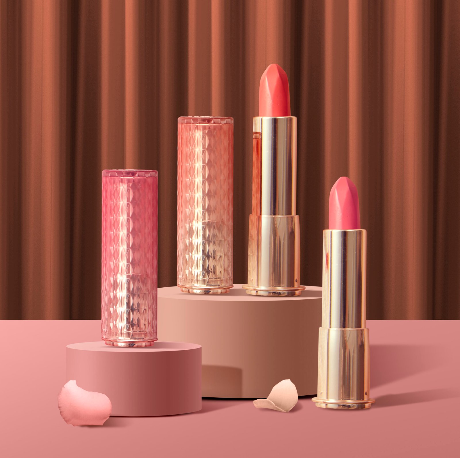 Custom lipstick tube packaging with eco-friendly bamboo shell