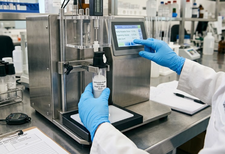 Quality Control Inspection and Testing Lab for Airless Pump Bottles