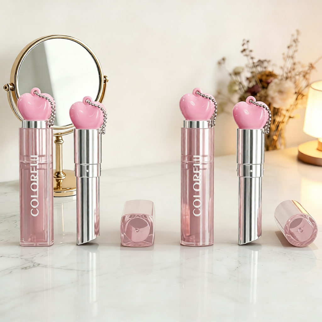 Customized lip balm containers with premium colors and surface finishes by Sunronpack