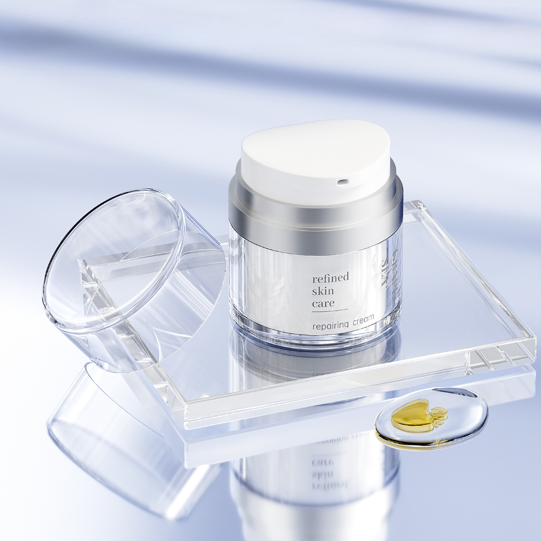 Hygienic repair cream airless jar