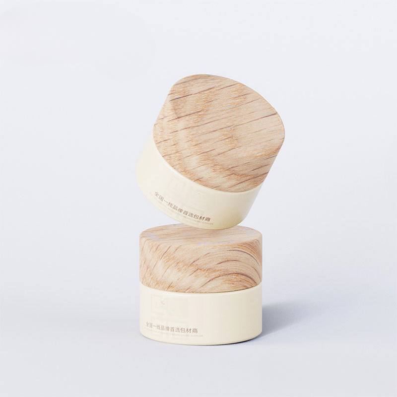 Standard facial cream custom bamboo packaging jar