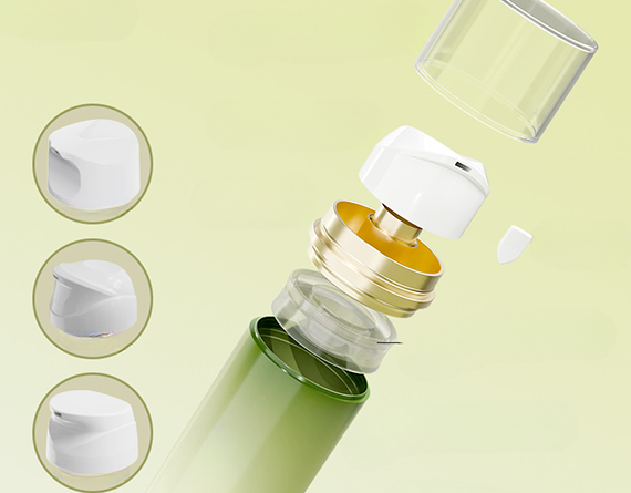 Airless pump bottle inner piston mechanism and engineering specifications