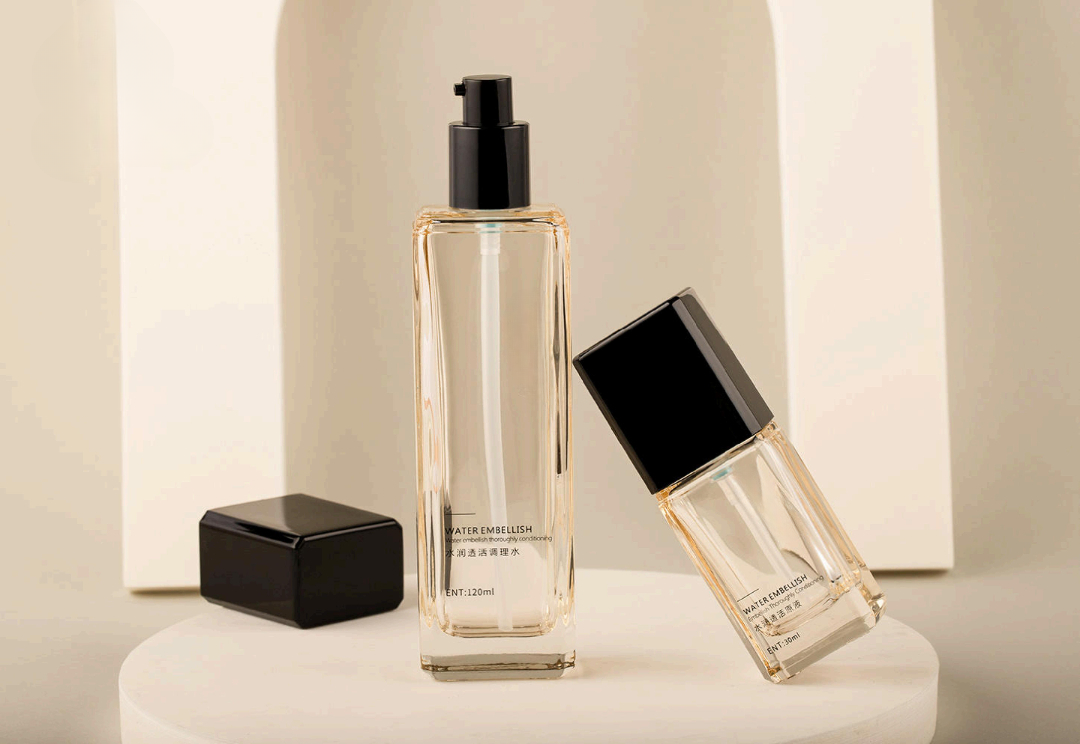 Clear Flint Glass Bottle Packaging