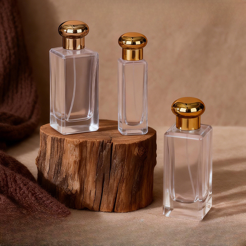 Minimalist Straight Line Glass Perfume Bottle
