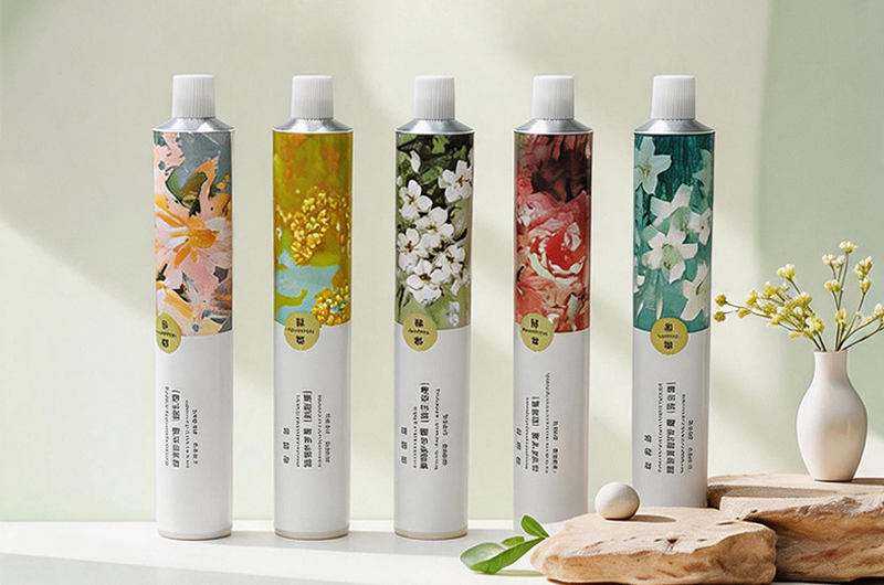 Aluminum cosmetic tubes for skincare formulas