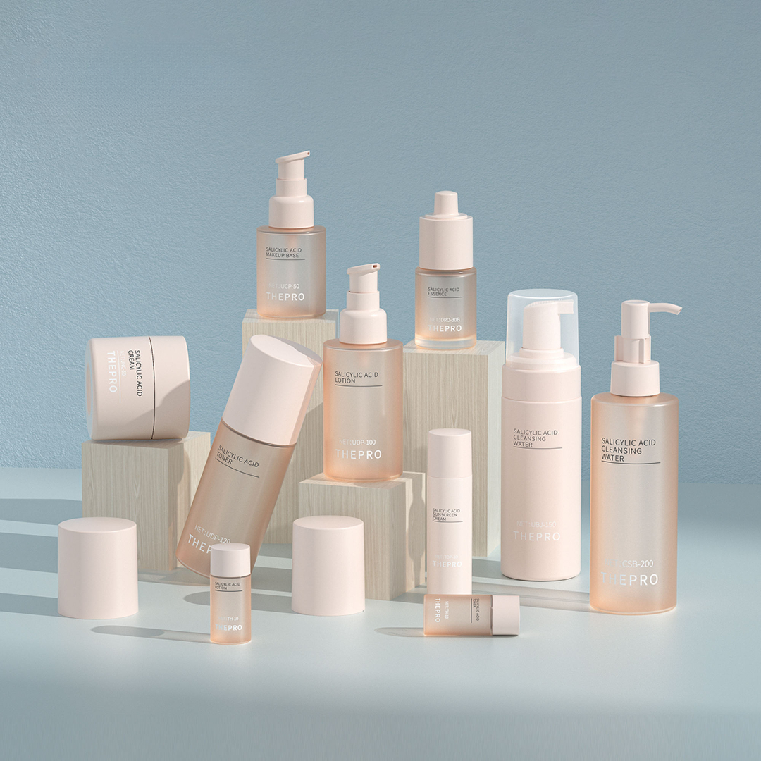 Custom plastic cosmetic bottles manufacturer sunronpack lightweight plastic makeup bottles