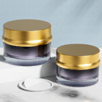 4 Ounce Glass Cosmetic Jars with Airtight Leakproof Lids