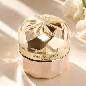 Luxury Glass Cosmetic Jars Rose gold