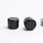 Black Cosmetic Glass Jar Guide UV Protection and Sizes
