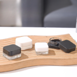 Square Glass Cosmetic Jars Eco Friendly Premium Packaging