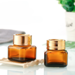 Square Glass Cosmetic Jars Eco Friendly Premium Packaging