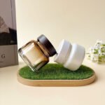 2 oz Green Glass Cosmetic Jars Wholesale Packaging