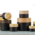 Bamboo Cap Glass Cosmetic Jars Eco Friendly Wholesale