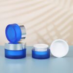Cosmetic Frosted Glass Jars Luxury Eco Friendly Packaging