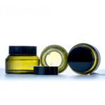 Frosted Green Glass Cosmetic Jars Wholesale and Customizatio