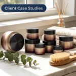 Glass Cosmetic Jar With Black Aluminium Cap Guide