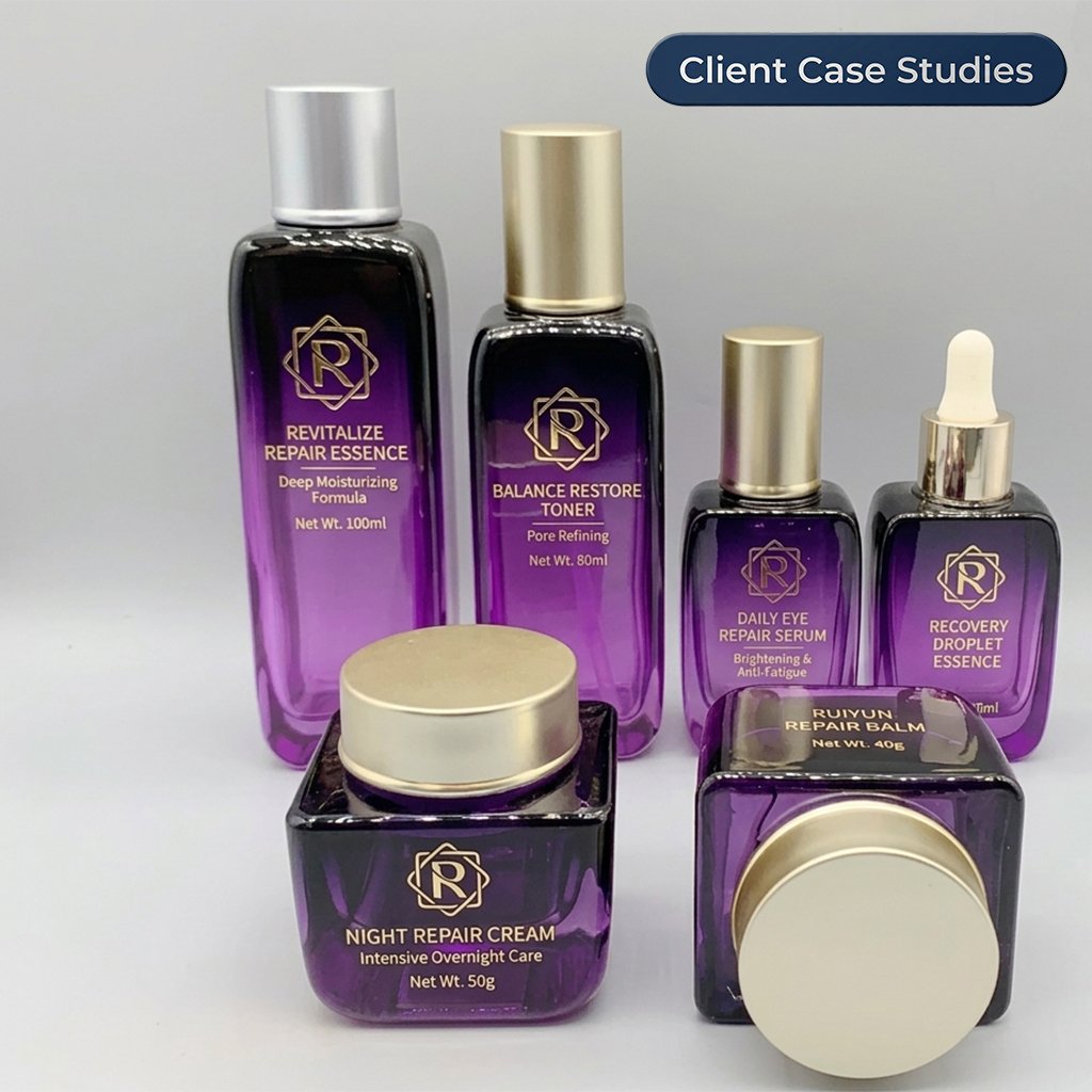 Dark Violet Glass Cosmetic Jar and Bottle Guide