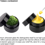 .Pots en verre de 0,25 oz pour cosmétiques et échantillons