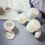 Opal White Glass Cosmetic Cream Jar for Luxury Skincare