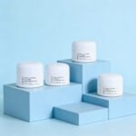 Opal White Glass Cosmetic Cream Jar for Luxury Skincare
