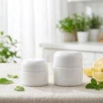 Opal White Glass Cosmetic Cream Jar for Luxury Skincare