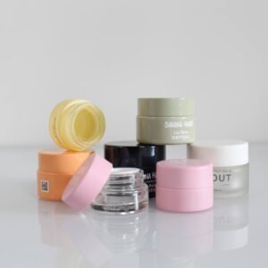 Bocal en verre cosmétique de 1 once
