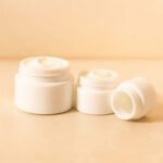 Opal White Glass Cosmetic Cream Jar for Luxury Skincare