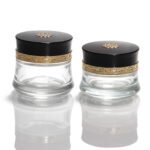 Bocal cosmétique en verre de 50 ml pour soins de la peau et emballage personnalisé