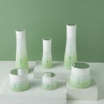 Frosted Green Glass Cosmetic Jars Wholesale and Customizatio