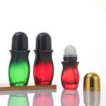 Red Glass Cosmetic Jars Wholesale Luxury UV Protection