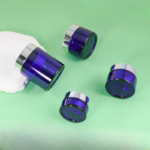 Blue Glass Cosmetic Jars Wholesale Sizes and Features